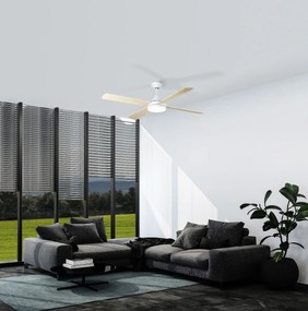 EGLO Trinidad 35084 | Plafondventilator 122CM Wit | Inclusief 20W LED Lamp
