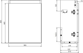 Fontana Bano toiletmeubel kasteel bruin greeploos 38.5x21.5cm