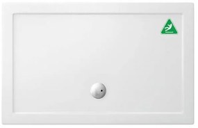 Crosswater Tray douchebak 120x80x3.5cm rechthoek met antislip wit acryl GP0R81200