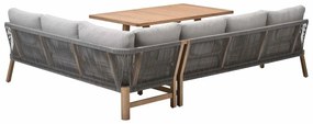 Garden Impressions Alora lounge dining set 3-delig rechts - grey sand