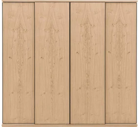 Goossens Excellent Kledingkast Wood, 240 cm breed, 223 cm hoog, 4 hout schuifdeuren