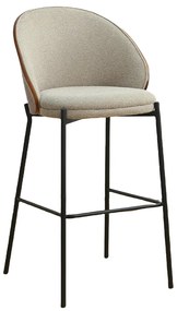 Hoge Barkruk Met Houten Rugleuning