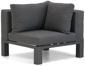 Hoek loungeset 5 personen Aluminium/Outdoor textiel/Aluminium/teak Grijs  Lifestyle Garden Furniture Club/Pacific