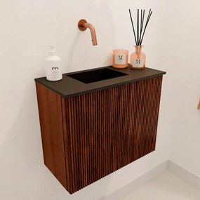 Mondiaz Joya 50cm toiletmeubel ruby met wastafel faye links zonder kraangat urban