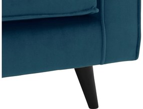 Goossens Bank Suite blauw, stof, 2-zits, elegant chic