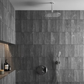 Saniclear Talpa inbouwregendouche 20cm rond met plafondarm en 2 standen handdouche chroom