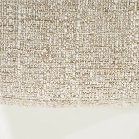 Eleonora Connor Natural Eetkamerstoel Met Eiken Poten Draaibaar Beige