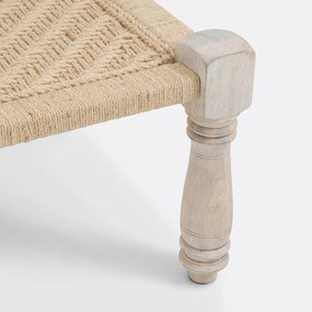 Indische bank van touw en mangohout, Adas