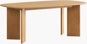 Ovale eettafel Charlotte van eikenhout, 200 x 100 cm
