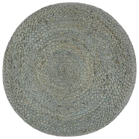 vidaXL Poef handgemaakt 45x30 cm jute olijfgroen