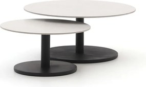 Loungetafel Manifesto | Rond | Tuintafel Sintered stone | 2-delig | Kees Smit Tuinmeubelen