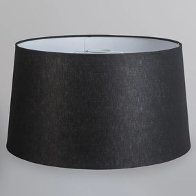 Moderne hanglamp staal met kap 45 cm zwart - Cappo 1