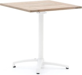 Inklapbare tafel Bellagio | Vierkant | Tuintafel Teakhout | 70x70cm | 2 personen | Kees Smit Tuinmeubelen