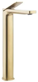 Crosswater Glide II Wastafelkraan opbouw - hoog - hendel - geborsteld messing GD112DNF