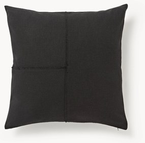 Katoenen kussenhoes Terre met decoratieve naad