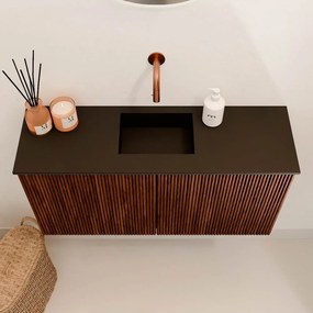 Mondiaz Joya 80cm toiletmeubel ruby met wastafel faye midden zonder kraangat urban