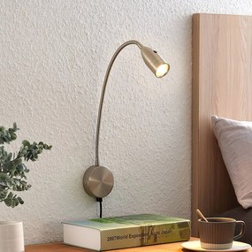 Ammara LED wandlamp, nikkel gesatineerd - lampen-24