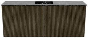 Mondiaz Joya DLux 100cm toiletmeubel shadow met wastafel faye midden zonder kraangat lava