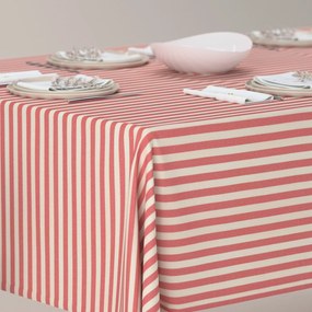 Dekoria Rechthoekig tafelkleed, rood-ecru , 40 x 40 cm