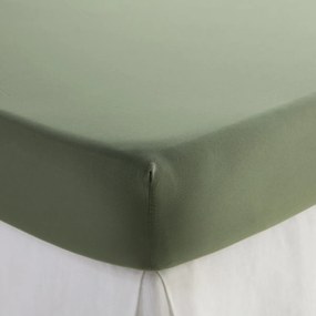 Hoeslaken van gewassen microvezel, gerecycled polyester,  hoogte 30 cm