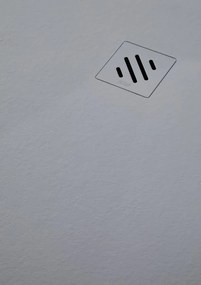 Resigres Zero douchebak 100x90cm grijs mat composiet