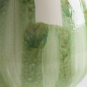 Handgeschilderde vaas van geglazuurd aardewerk, WINGA