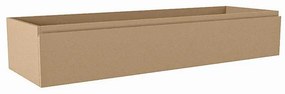 Mondiaz FOGE wastafelonderkast - 140x45x25cm - 1 lade - uitsparing midden - softclose - Oro M44116Oro