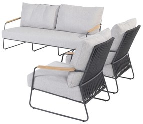 4 Seasons Outdoor Balade sofa set Loungeset   lichtgrijs weerbestendig
