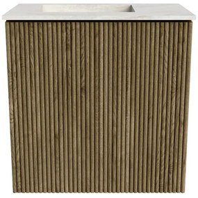 Mondiaz Joya DLux 40cm toiletmeubel dusk met wastafel faye links 1 kraangat ostra