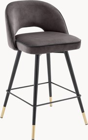 Fluwelen barkrukken Cliff (set van 2)