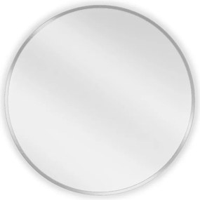 Mexen Loft ronde badkamerspiegel 60 cm, inox frame - 9850-060-060-000-10