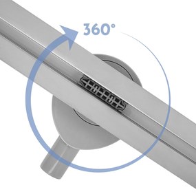Lineaire afvoer Rea FILO Brush Steel 60