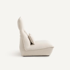 Chenille fauteuil met verstelbare hoofdsteun Paol
