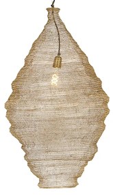 Eettafel / Eetkamer Oosterse hanglamp goud 90 cm - NidumOosters E27 Binnenverlichting Lamp