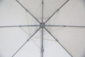 Zweefparasol  3x3m S2 Excellent (incl. voet + hoes) Grijs-antraciet Camello Luna