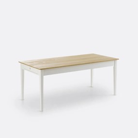 Tafel, 6/8 personen, massief dennenhout Alvina