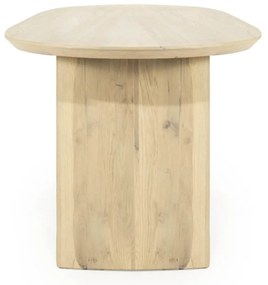 Eleonora Dex Eiken Eettafel Ovaal Naturel 180x90 Cm - 180 X 110cm.