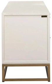 Richmond Interiors Whitebone Tv-meubel Wit Hout Met Messing - 200x44.5x61cm.