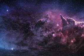Foto purple nebula and cosmic dust, ClaudioVentrella