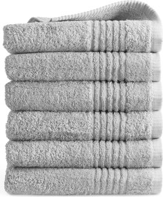 Handdoek Supreme Collectie - 6 stuks - 50x100 - lichtgrijs