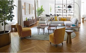 Salontafel in massief notenhout Magosia, klein model