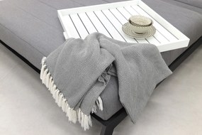 Mexico ligbed + bijzettafel - sunbrella - light grey