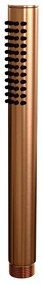 Brauer Copper Carving thermostatische inbouw regendouche met staafhanddouche, gebogen muurarm, glijstang en hoofddouche 30cm set 64 koper geborsteld PVD