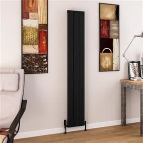 Eastbrook Charlton radiator 30x180cm aluminium 884W zwart mat