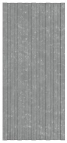 vidaXL Dakpanelen 12 st 100x45 cm gegalvaniseerd staal zilverkleurig