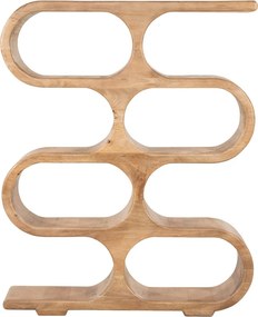 Open Kast Van Mango Hout Hoog - 120x31x150cm.