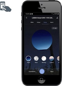 Set van 3 smart E27 LED lampen A60 mat RGBW 8,5W 806 lm 2700K