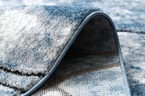Tapijt modern COZY 8873 Cracks Gescheurd beton - Structureel,  twee poolhoogte , blauw