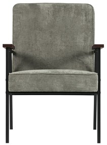 Woood Sally Fauteuil Groen Ribfluweel