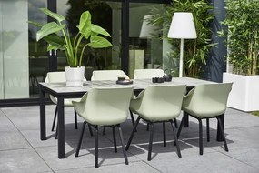 Hartman Sophie Element dining armstoel - French Green - Alu poot